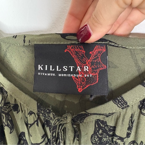 Killstar Forestine Green Maxi Off The Shoulder Dress Whimsy Fairy Grunge 4XL - Picture 6 of 9